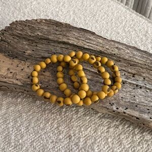 Açaí Beaded Elastic Bracelet